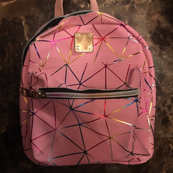 Pocket Front Geometric Pattern Backpack - Picture 6 of 7